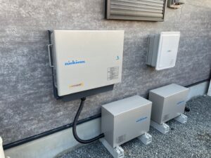 ニチコントライブリット蓄電池14.9ｋｗ屋外設置完了