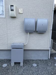 長州産業9.8ｋｗ蓄電池屋外設置